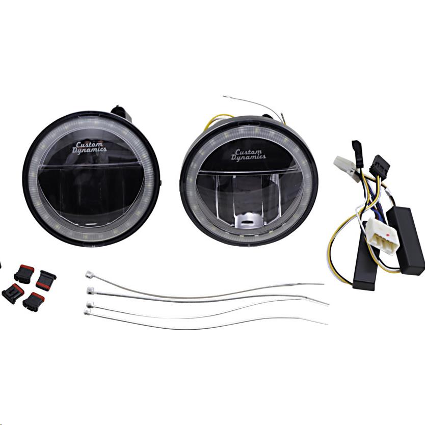 4.5in. TruBeam LED Passing Lamps - Black Chrome