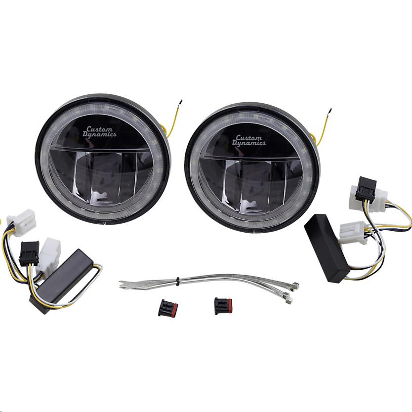 4.5in. TruBeam LED Passing Lamps - Black Chrome