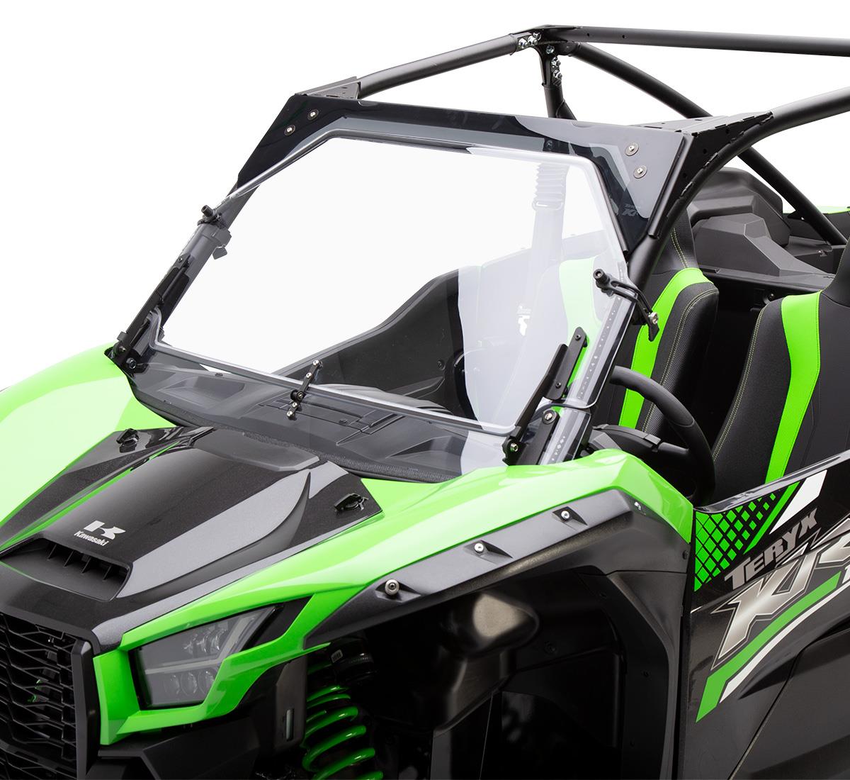 Flip-Down Polycarbonate Windshield