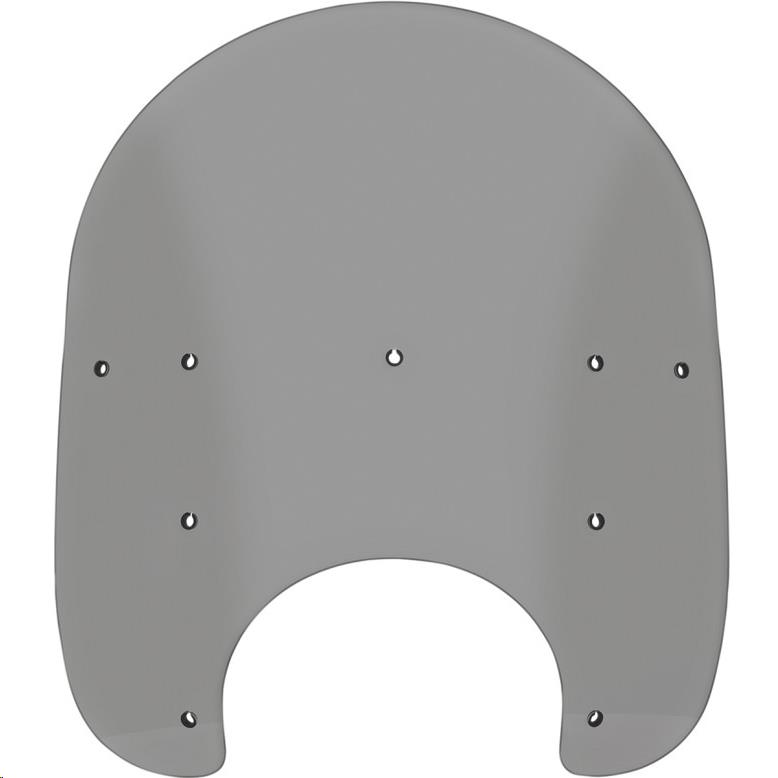 Replacement Plastic for OEM Windshields - 17in. - Dark Black Smoke