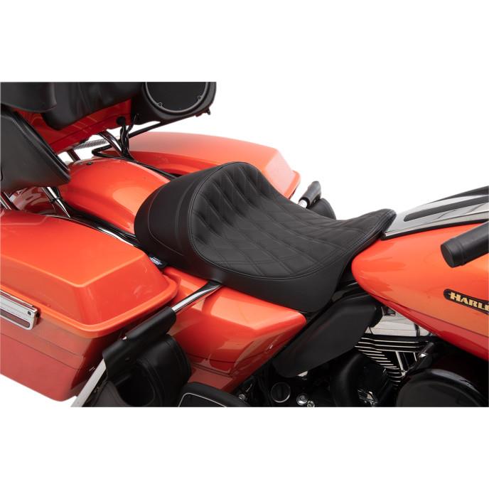 EZ-On Mount Low-Profile Double Diamond Solo Seats - Black Thread