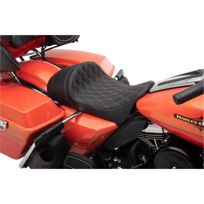 EZ-On Mount Low-Profile Double Diamond Solo Seats - Silver Thread