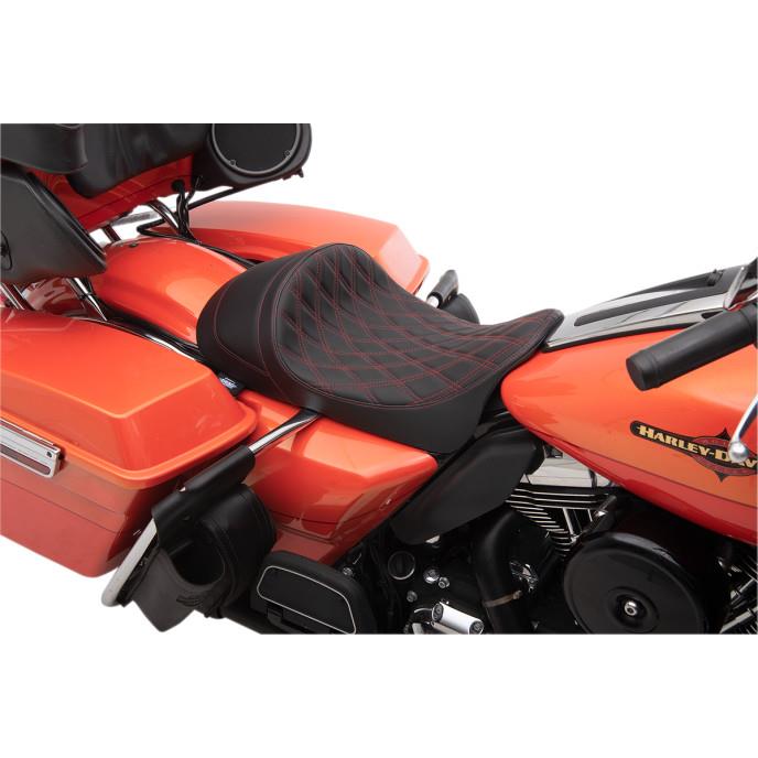 EZ-On Mount Low-Profile Double Diamond Solo Seats - Red Thread