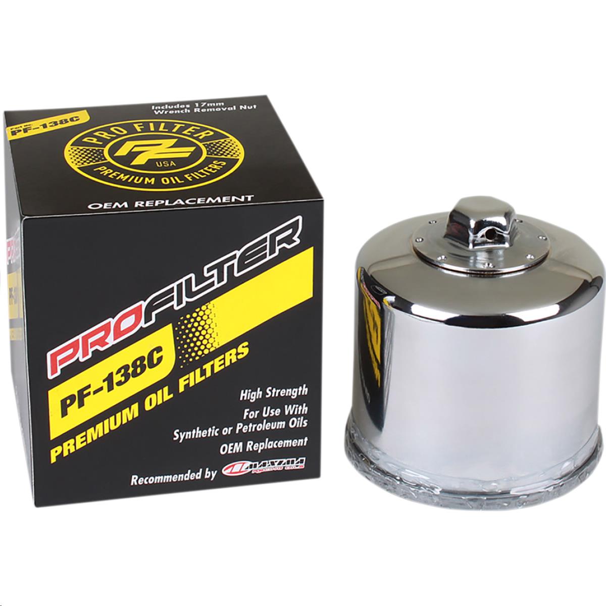 Premium Oil Filter - Chrome