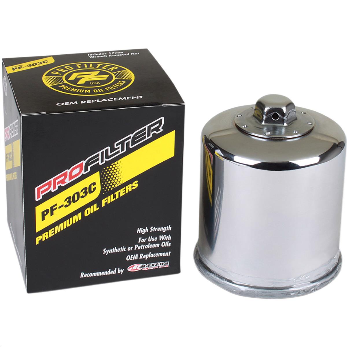 Premium Oil Filter - Chrome