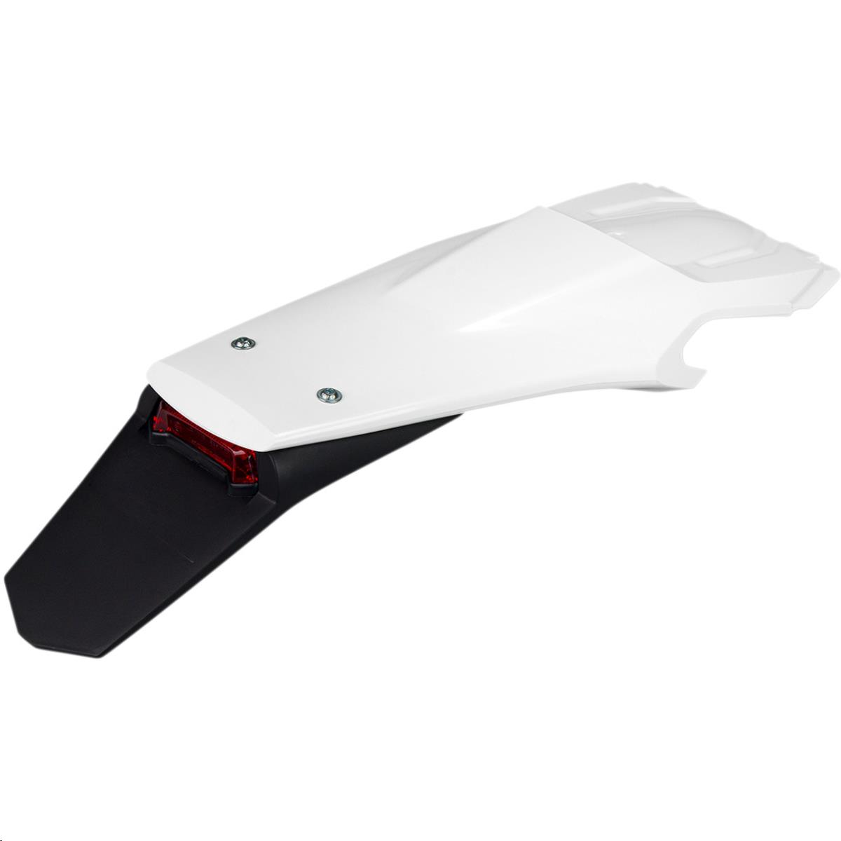 Enduro Rear Fender with Light - White