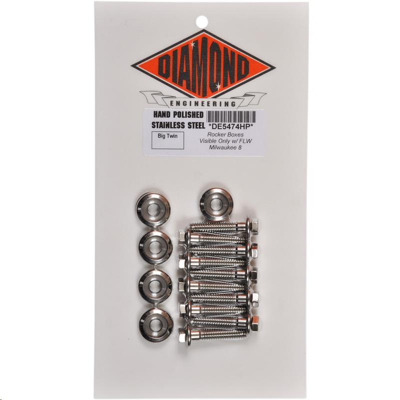 Rocker Box OEM-Style Polished Stainless Engine Bolt Kit