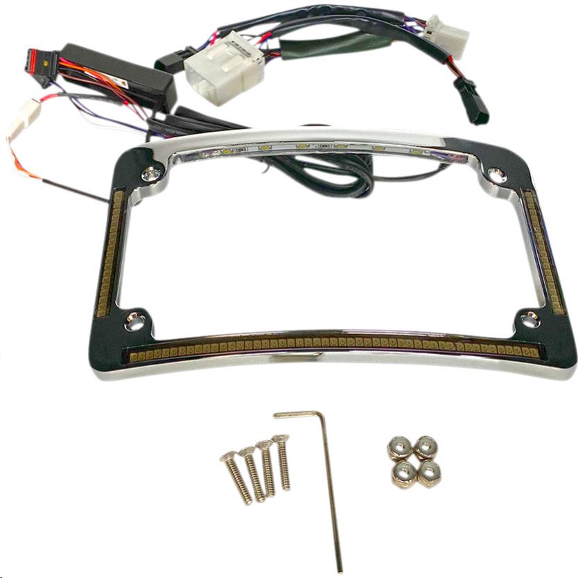 Radius License Plate Frame - Chrome