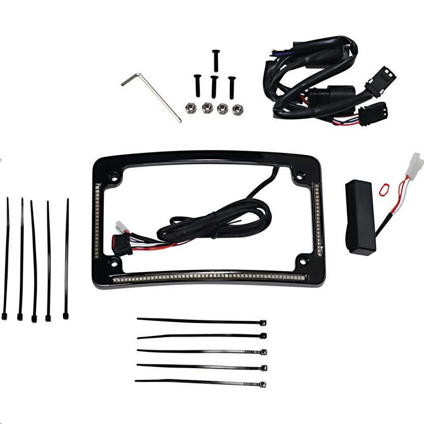 Radius License Plate Frame - Gloss Black