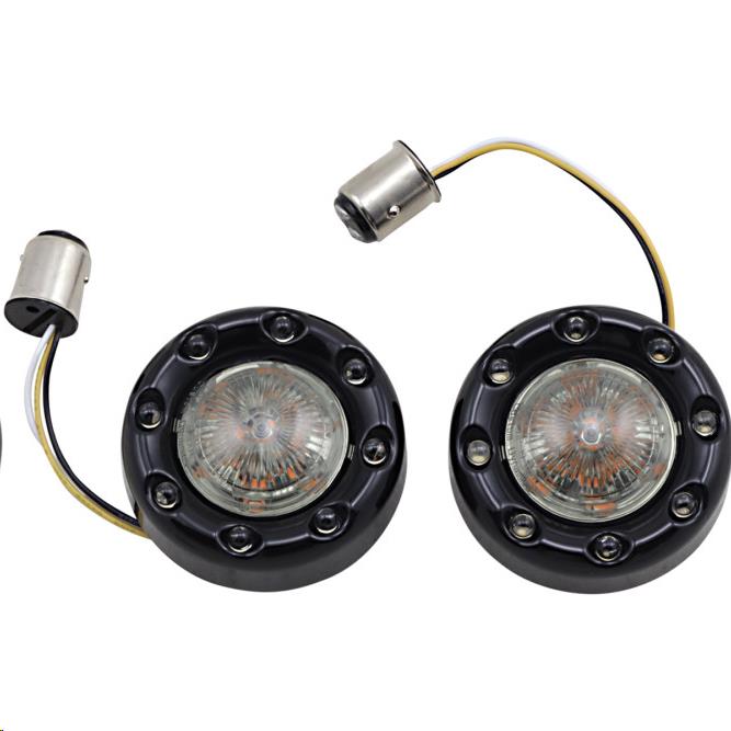 Probeam Front Bullet Ringz for 1157 Contact Base - Gloss black