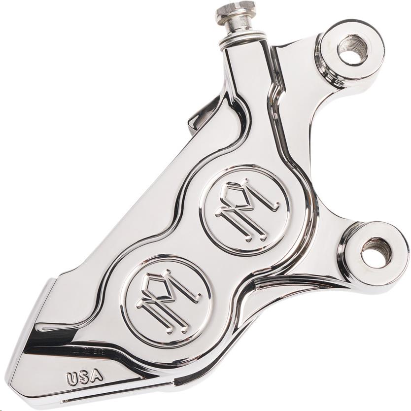 Four-Piston Front Right Brake Caliper for 300MM Rotor - Chrome
