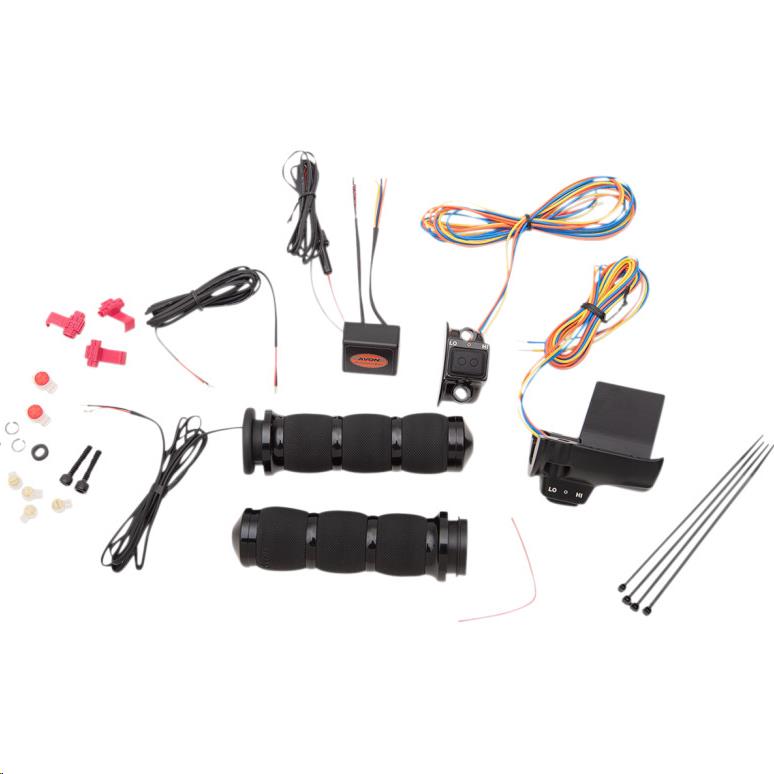 Air Cushioned Heated Grips - Black Anodized