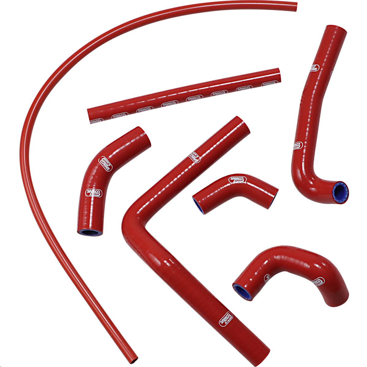 Race Fit Radiator Hose Kit without Clamps - Red
