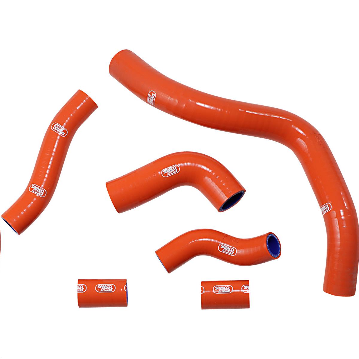 Race Fit Radiator Hose Kit without Clamps - 7 - Orange