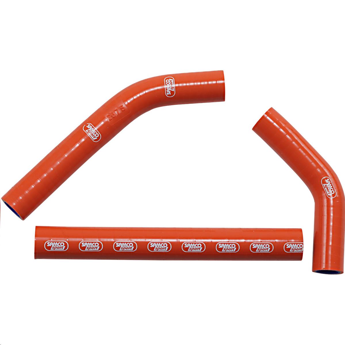 Race Fit Radiator Hose Kit without Clamps - 3 - Orange