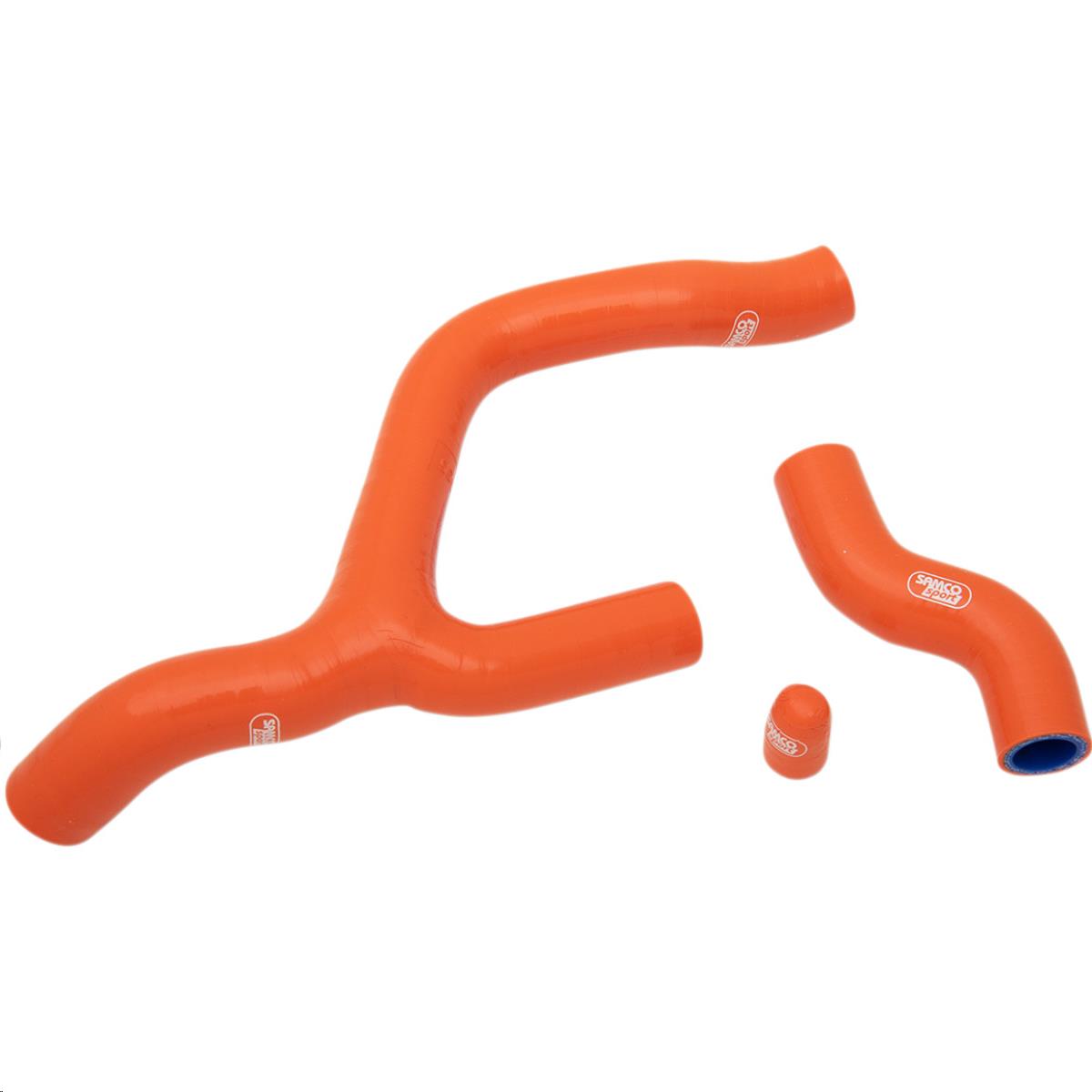 Race Fit Radiator Hose Kit without Clamps - 3 - Orange