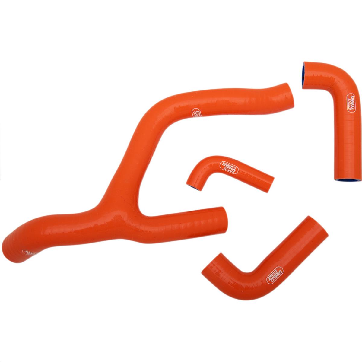 Race Fit Radiator Hose Kit without Clamps - 3 - Orange