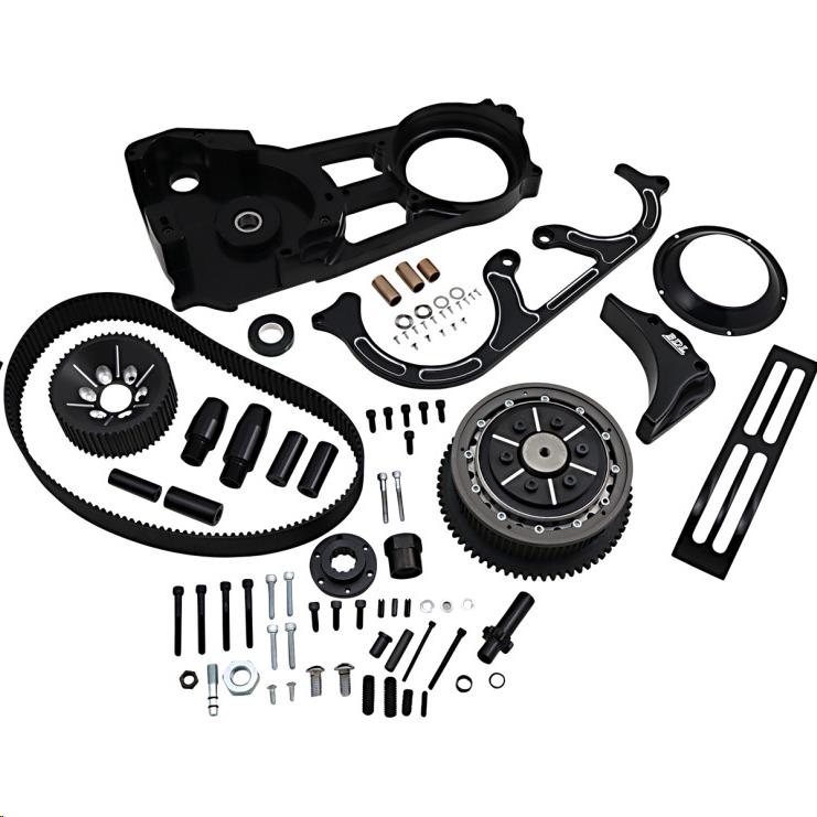 2in. Wide Open Belt Drives - Black Anodized with Re-Cut Finish