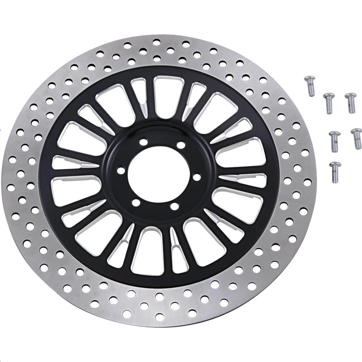 13in. Cog Drive Front Rotor - Black Anodized