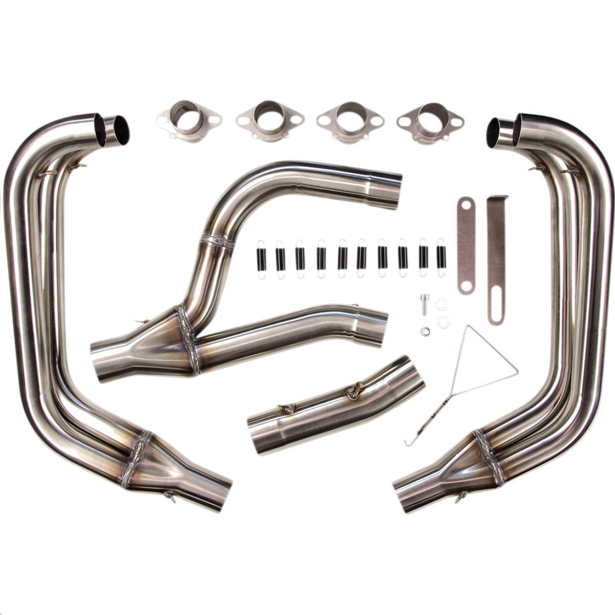 Exhaust Headpipe - Megaphone Muffler Type