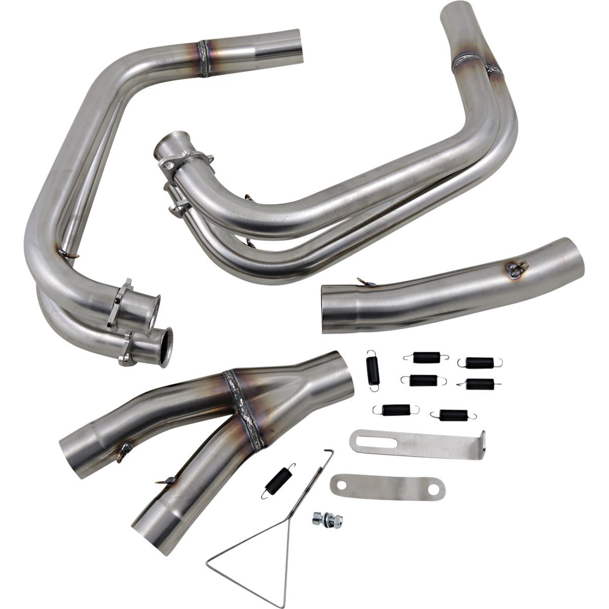 Exhaust Headpipe - Megaphone Muffler Style