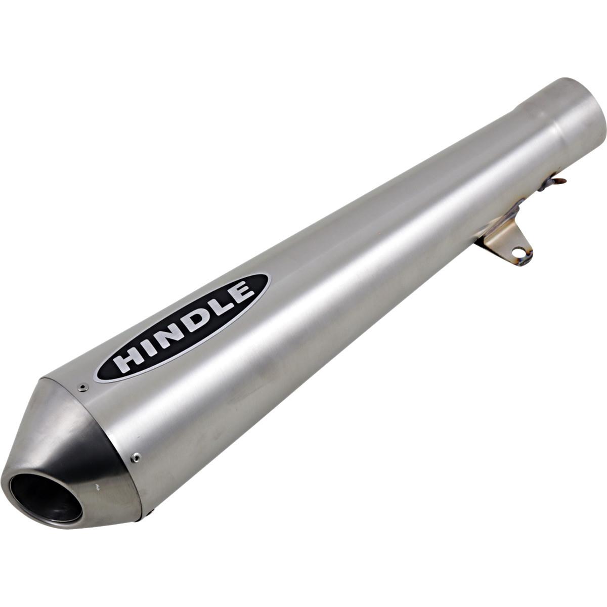 Megaphone Muffler - 16in. Long with Reverse Cone Tip - Satin Stainless Steel