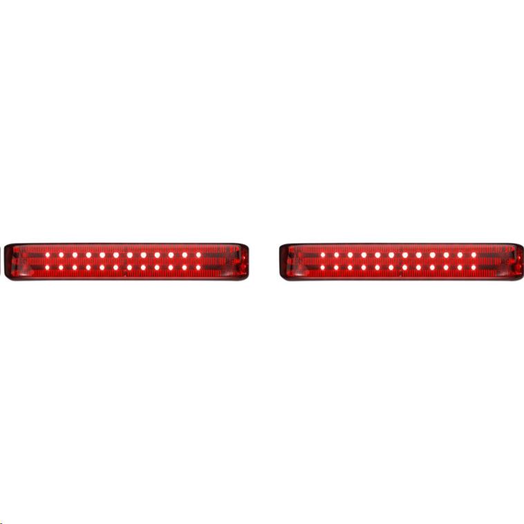 Probeam Sequential LED Saddlebag Light - Gloss Black With Red Lens