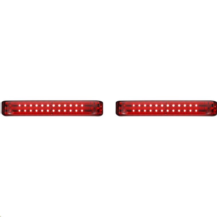 Probeam Sequential LED Saddlebag Light - Gloss Black With Red Lens