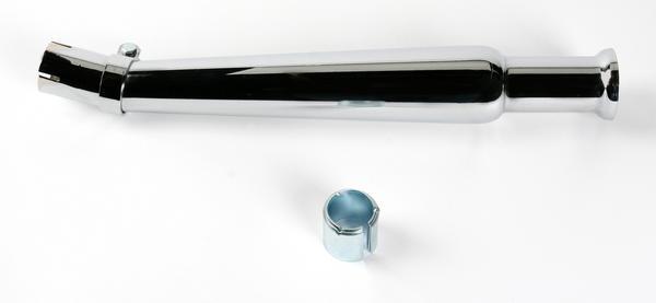 Bell-End Megaphone, Upswept, Left Side Universal Muffler