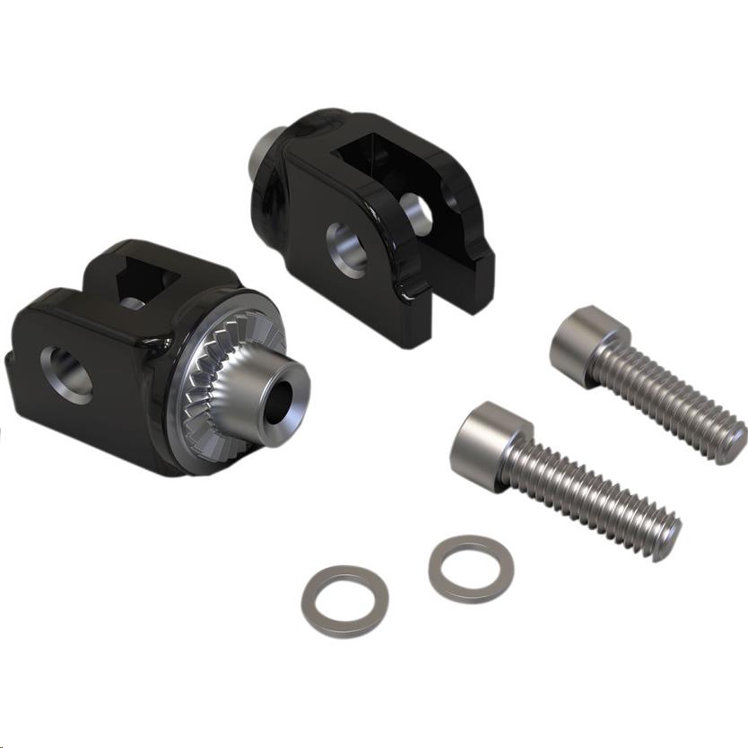 Footrest Adapters - Black