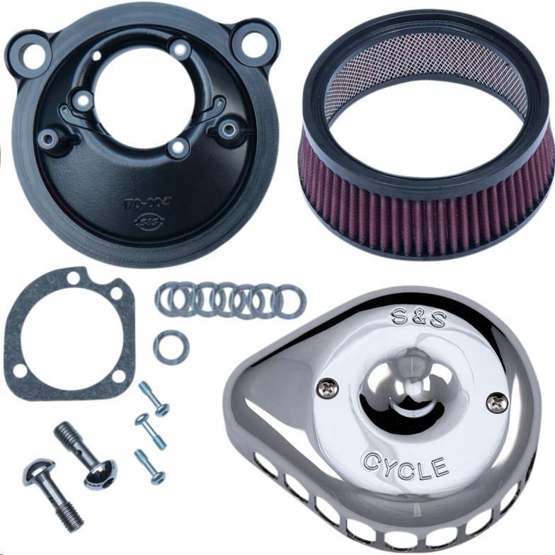 Mini Teardrop Stealth Air Cleaner Kit - Chrome