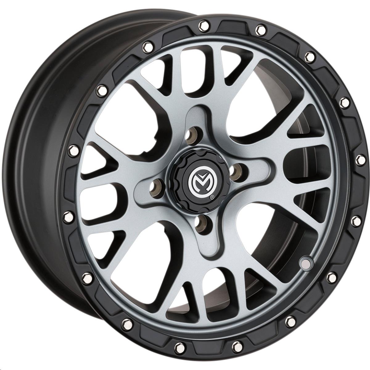 545X Wheel - 14x7 - 5+2 Offset - 4/110 - Gray/Satin Black