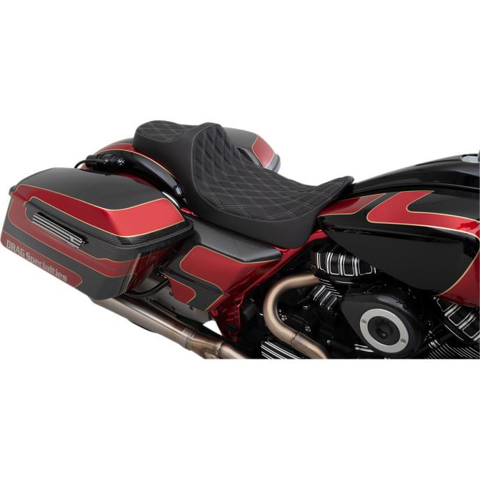 Predator III Extended Double Diamond Seats - Silver Thread