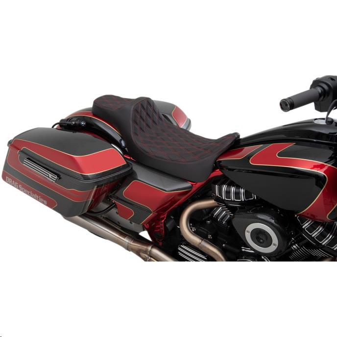 Predator III Extended Double Diamond Seats - Red Thread