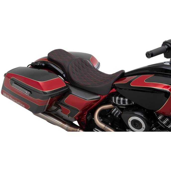 Predator 2-Up Double Diamond Seats - Red Thread