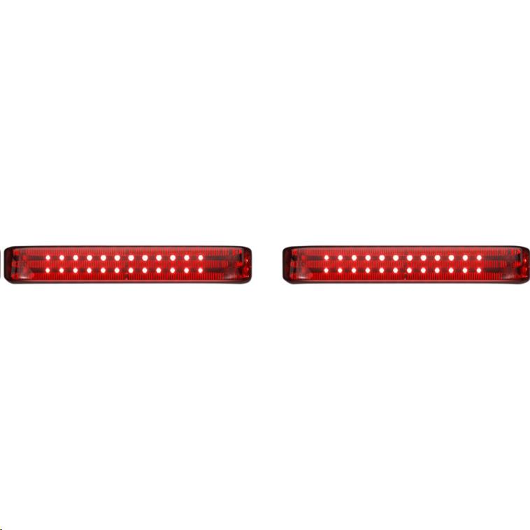 Probeam Sequential LED Saddlebag Light - Gloss Black With Red Lens