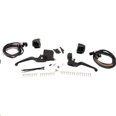 Matte Black Handlebar Control Kit with Mechanical Clutch with Switch