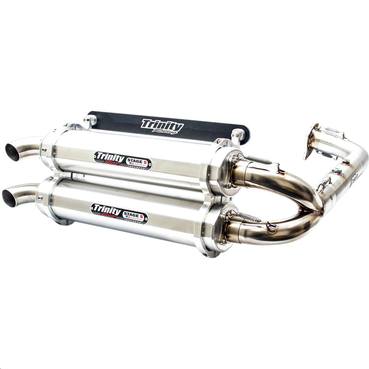 Stage 5 Dual Exhaust System - Brushed