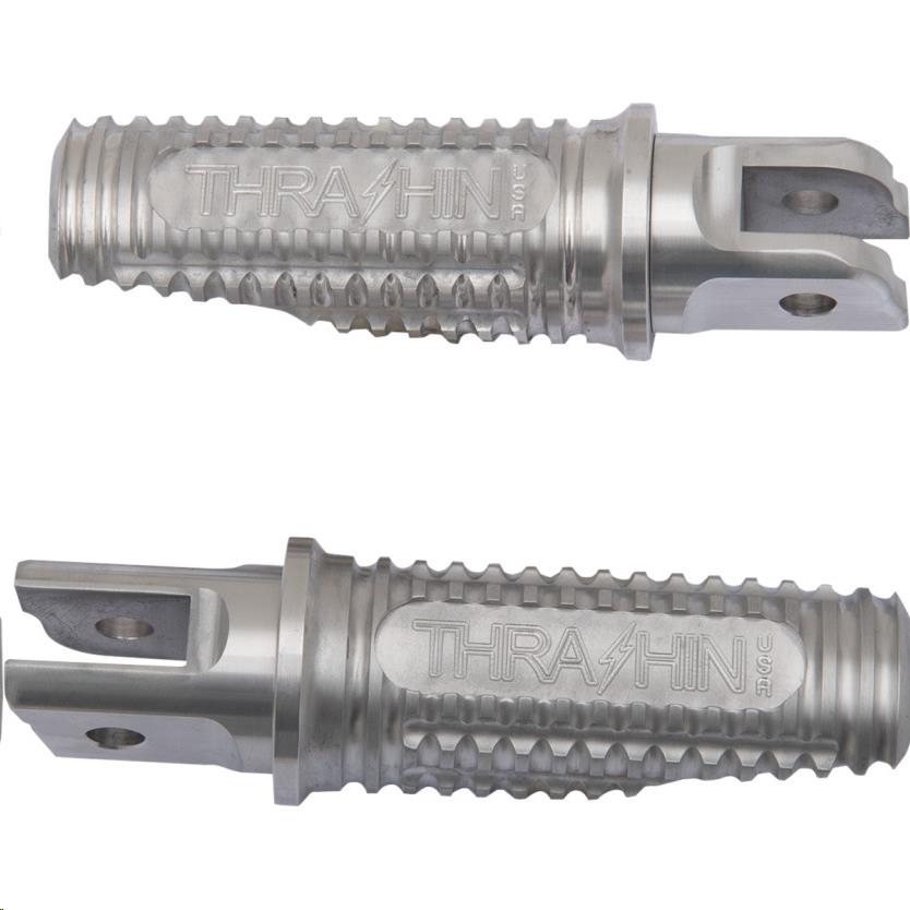 Burnout Driver Footpegs - Raw Aluminum