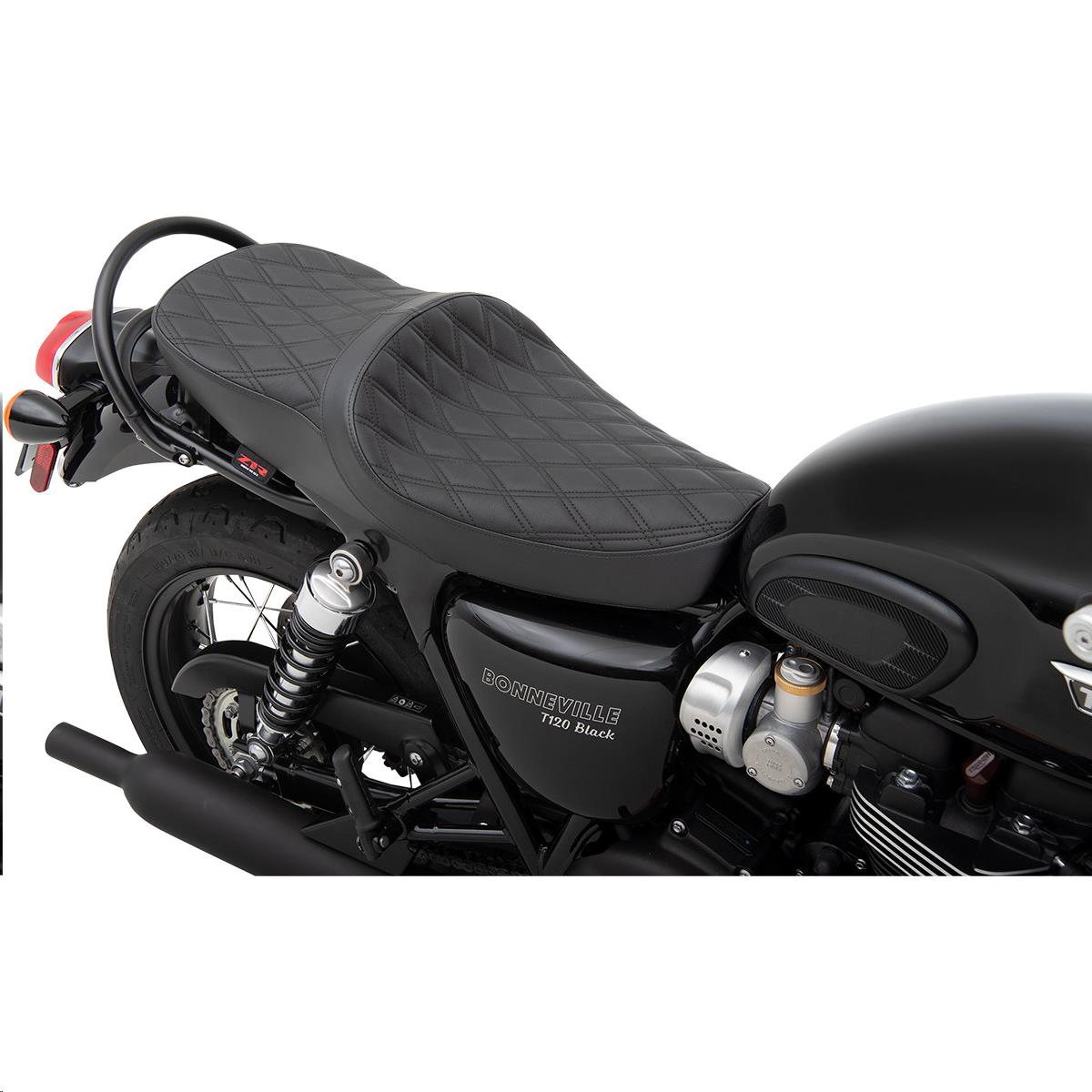 Low-Profile Touring Seat - Double Diamond Black
