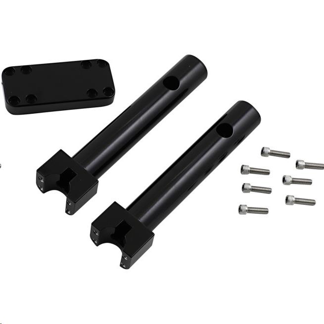 1-1/4 Savage Riser/Clamp Kit - Gloss Black