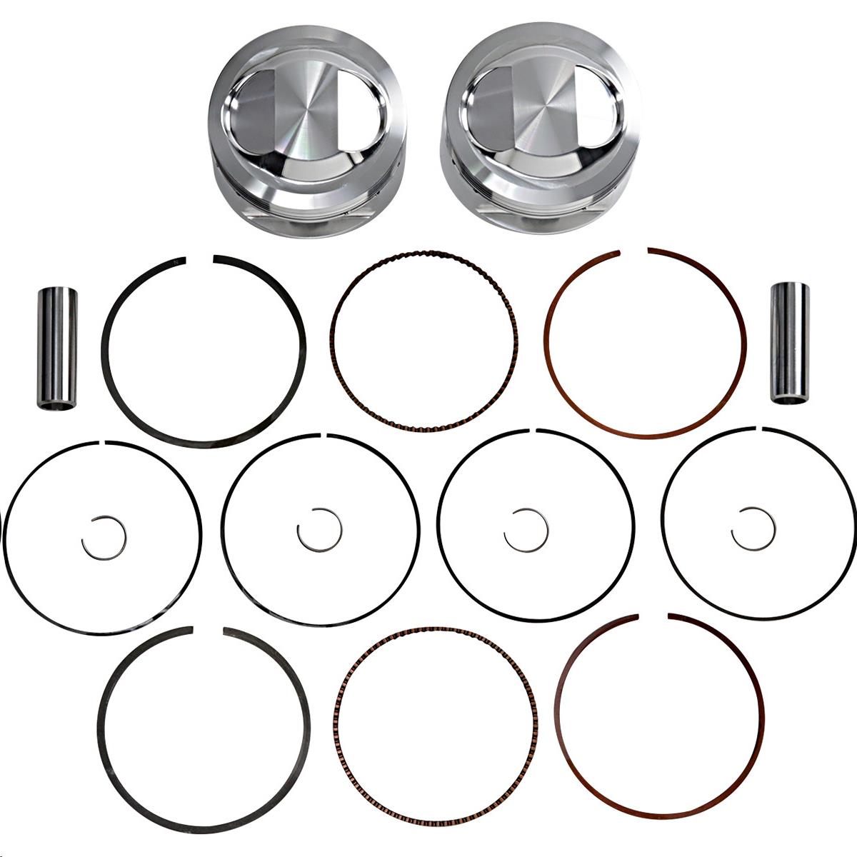 Round Piston Kit - 2.00mm Oversize to 94.00mm, 11.5:1 Compression