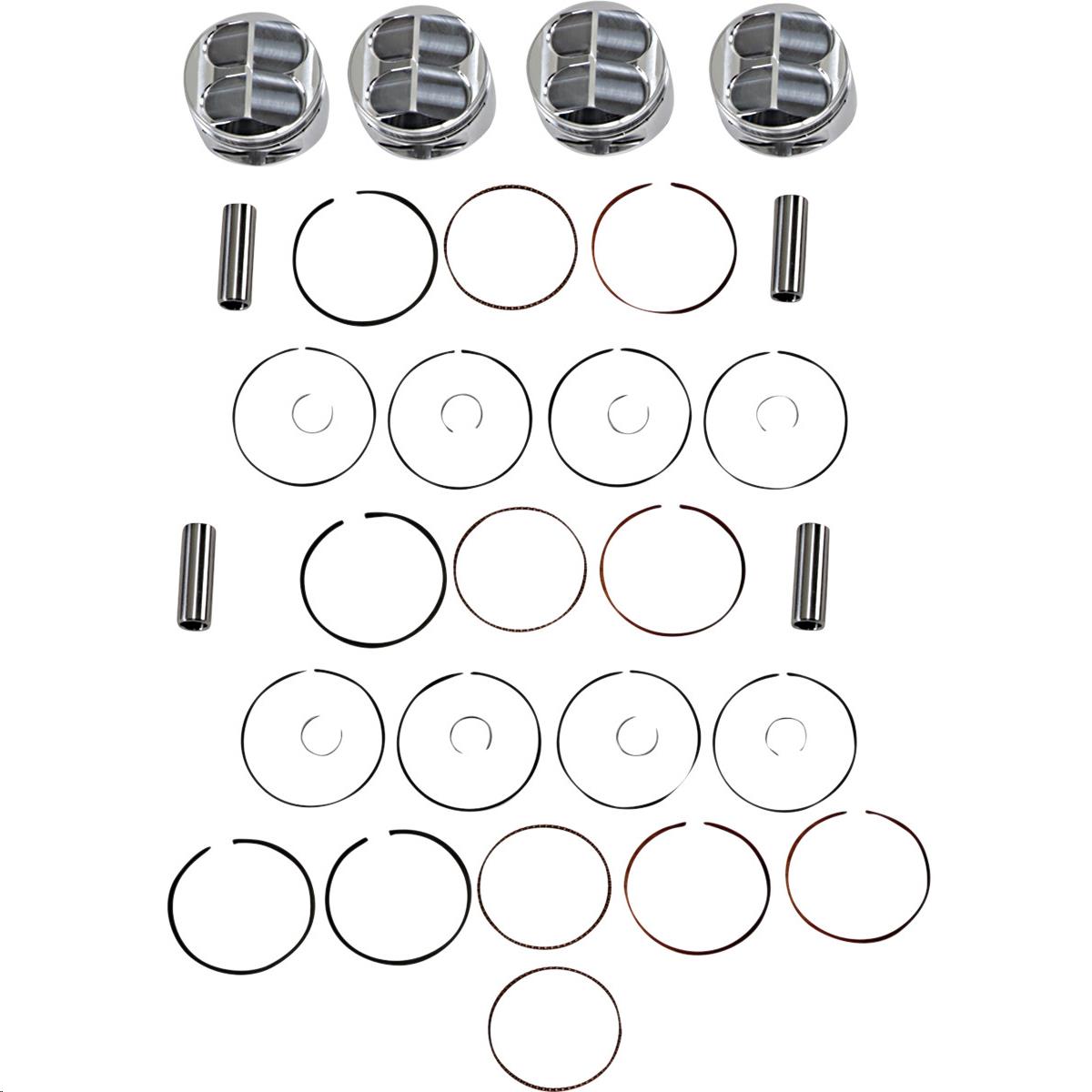 Round Piston Kit - Standard Bore 78.00mm, 13.0:1 Compression