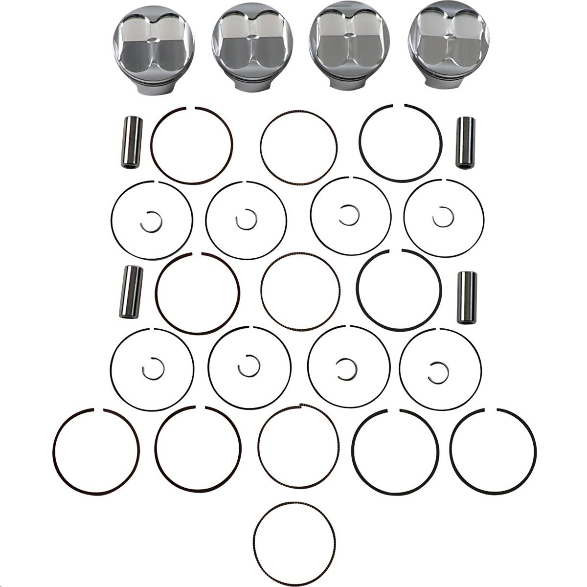 FSR Piston Kit - 2.00mm Oversize to Bore 67.50mm, 12.5:1 Compression