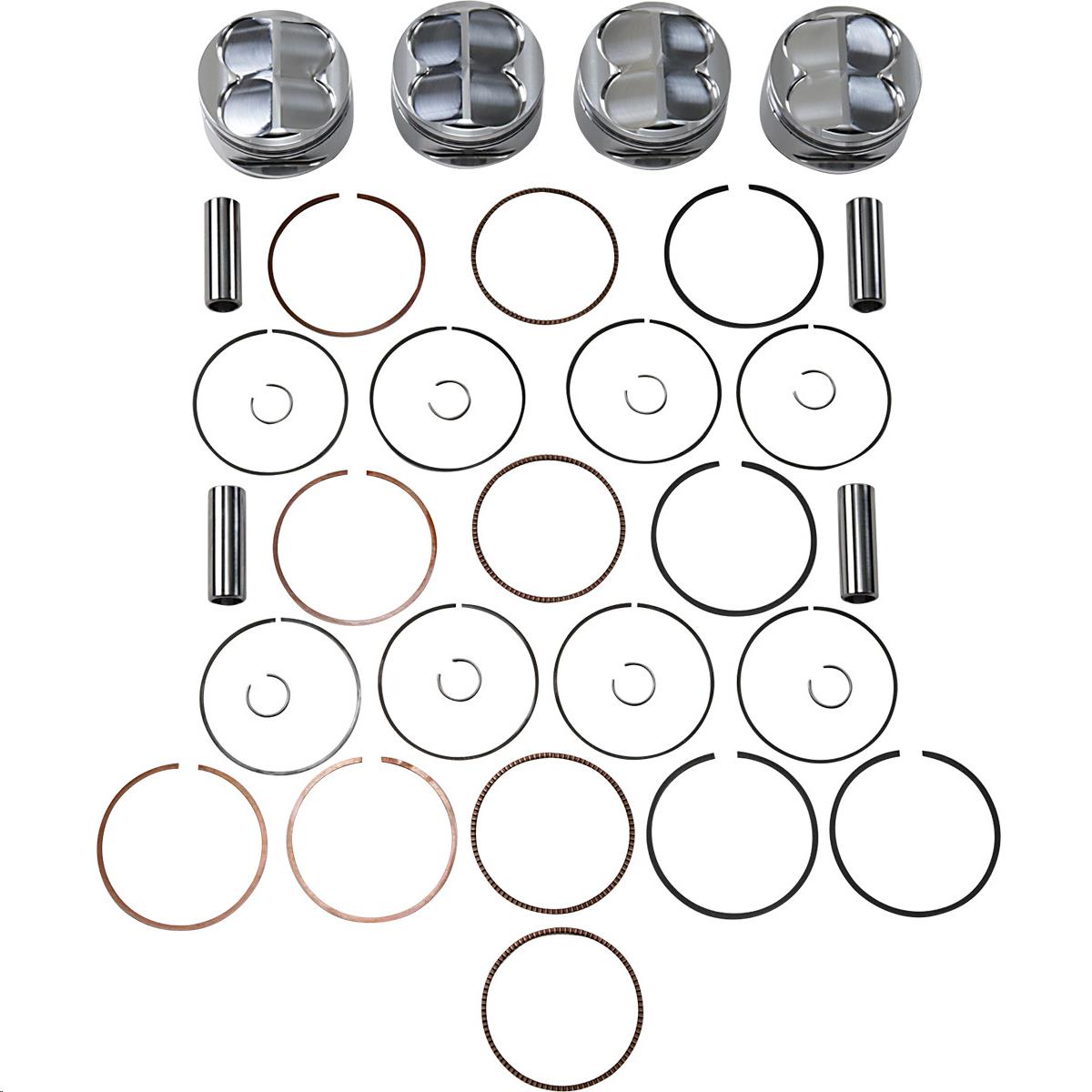Round Piston Kit - Standard Bore 79.00mm, 12.5:1 Compression