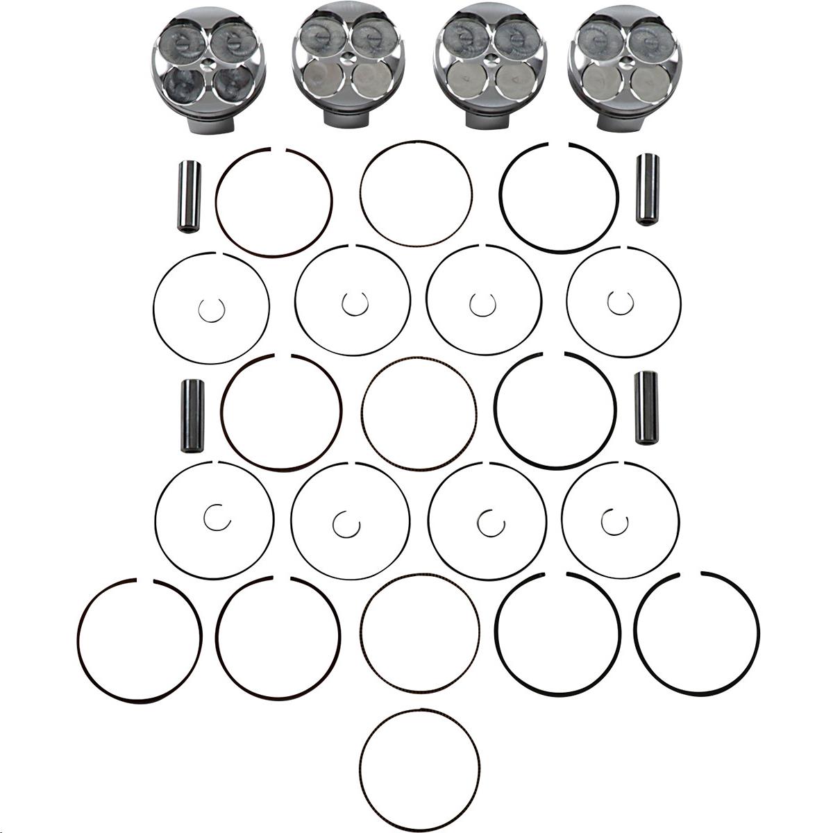 FSR Piston Kit - 2.00mm Oversize to 69.00mm, 13.2:1 Compression