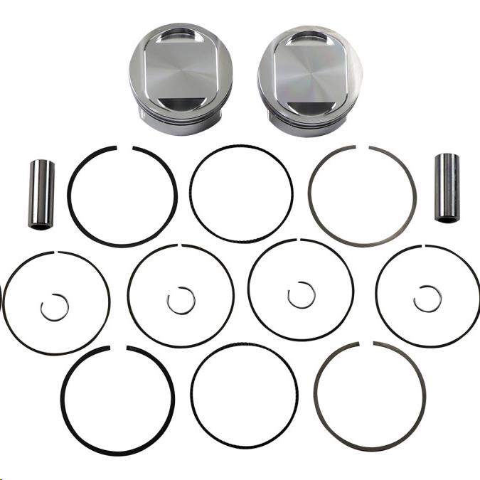 Round Piston Kit - Standard Bore 3.937in., 10.25:1 Compression