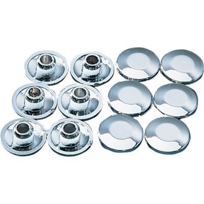 Chrome Plugs For Handlebar Clamps - 12pk