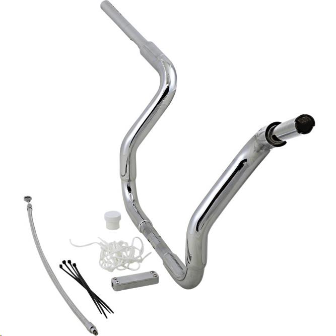 1-1/2in. EZ Install Pointed Top Handlebar Kit - Chrome