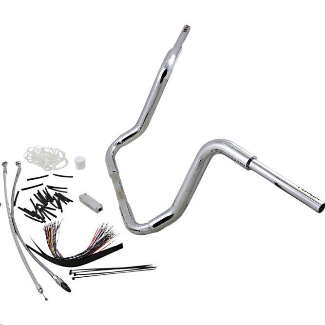 1-1/2in. EZ Install Pointed Top Handlebar Kit - Chrome